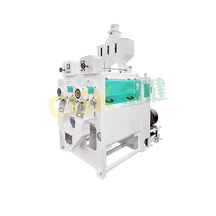 Horizontal grain peeler