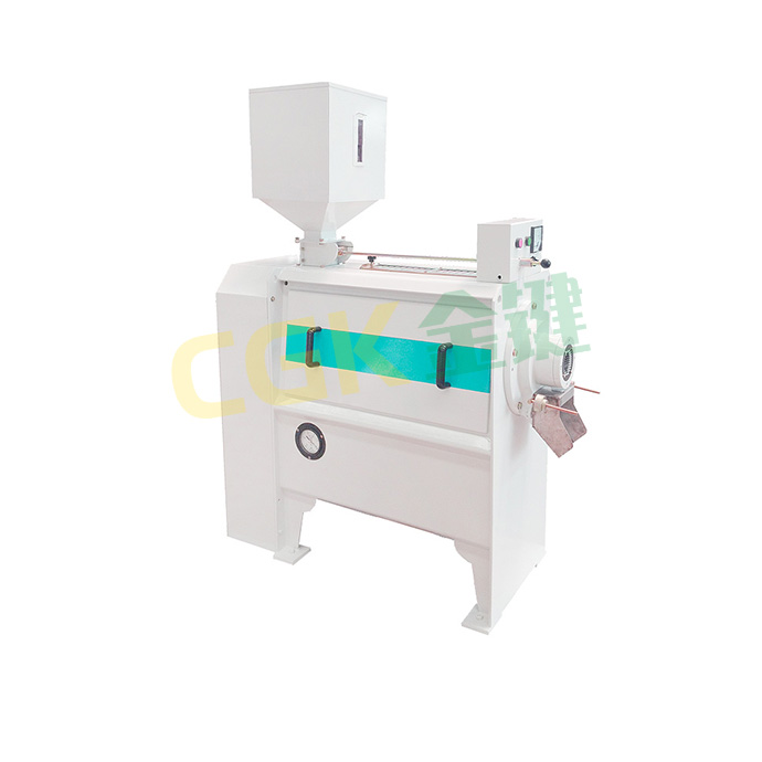 Horizontal grain peeler