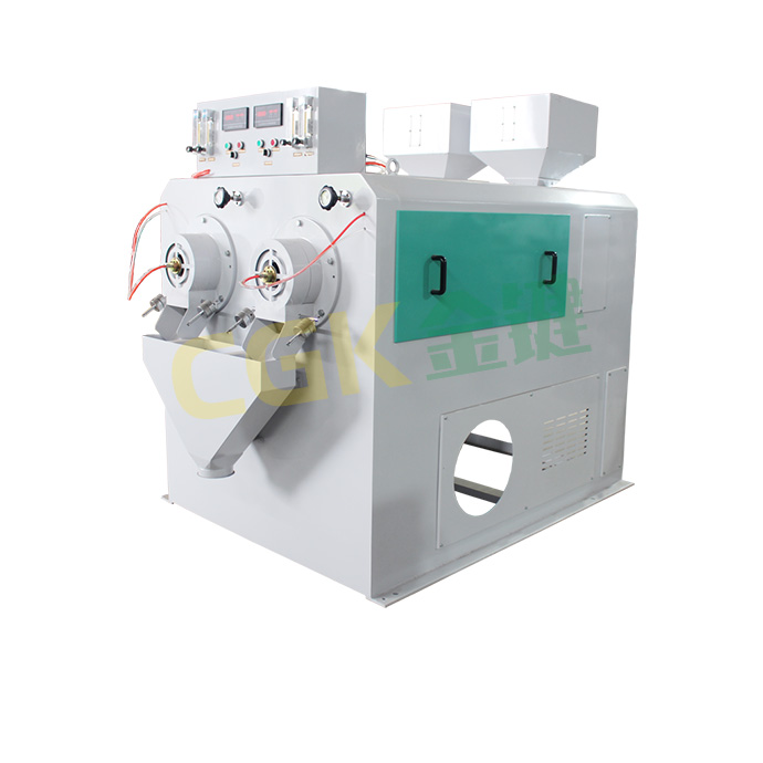 Horizontal grain polisher